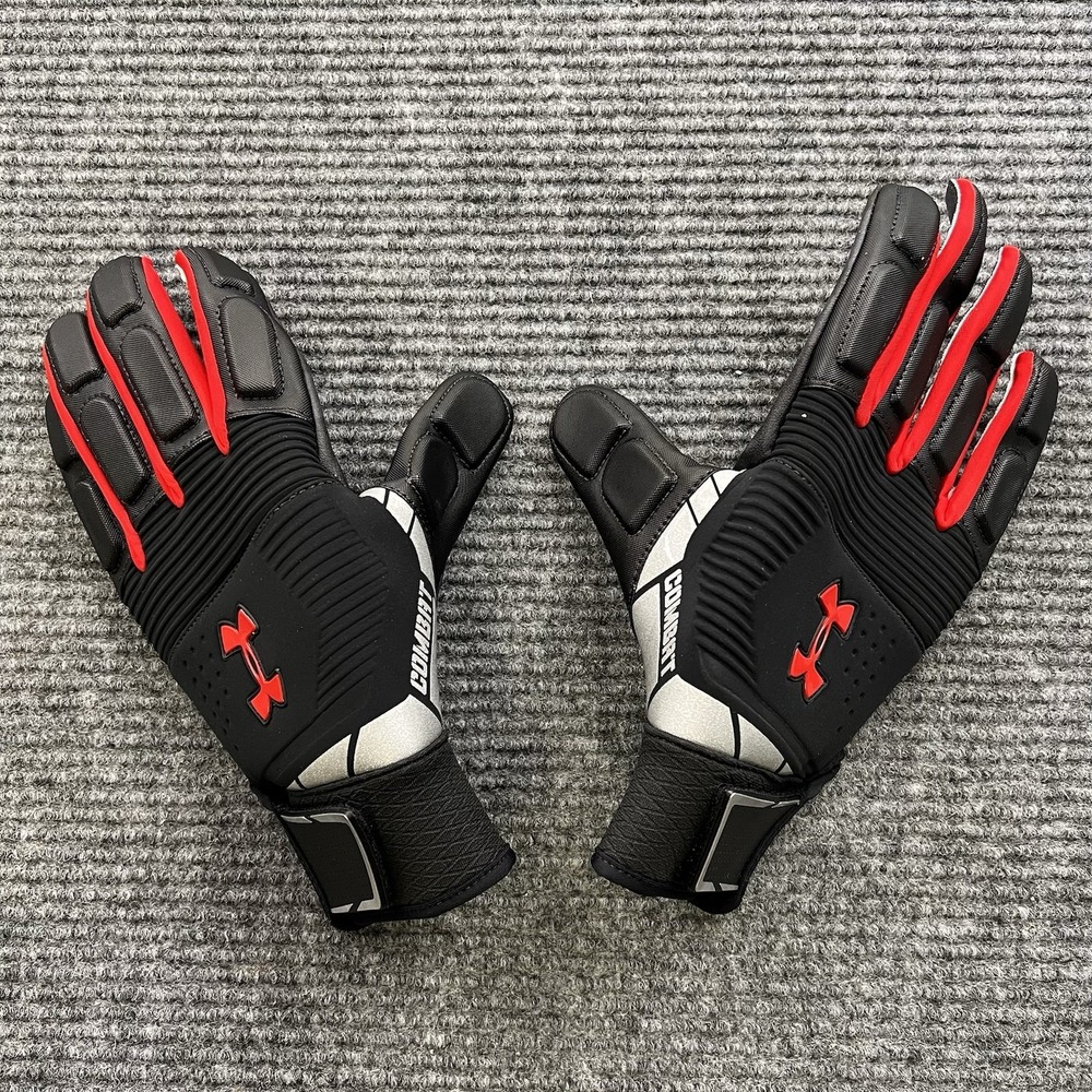 Under Armour Combat‎ Size 2XL Dark Camo FF Football Gloves SFIA Certified NIB
